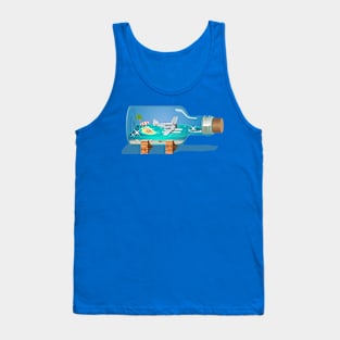 Cartoon Souvenir Bottle Tank Top